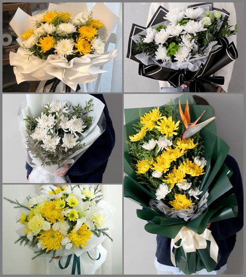 广东揭阳市揭东区新亨镇白事花束代送